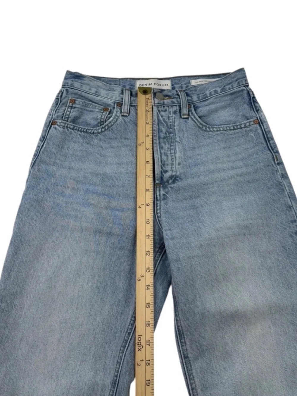 Denim Forum The Joni High Rise Loose Jeans Light Wash Size 24 29L
